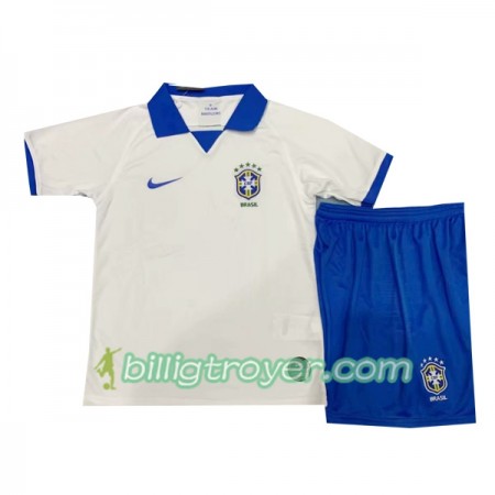 Billige Fotballdrakter Brasil Barn Bortedraktsett Copa América 2019 Kortermet